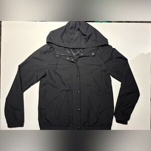 Volcom Black Windbreaker Hooded Jacket Woman’s Size Medium